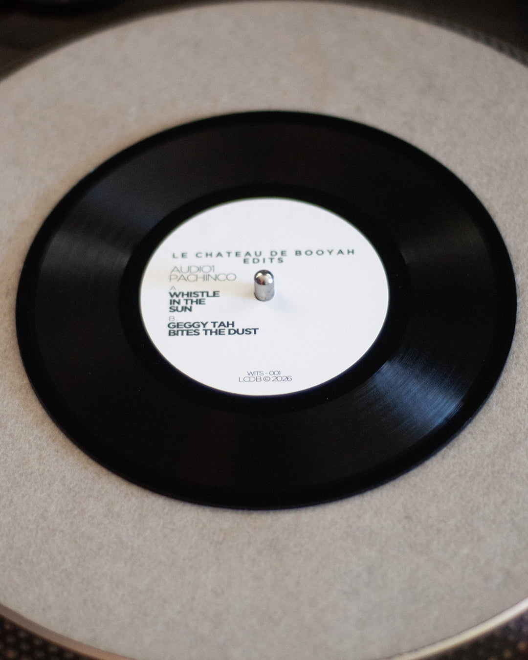 Audio1 x Pachinco - Whistle In The Sun / Geggy Tah Bites The Dust - White Label Booyah Edit (7" Record)