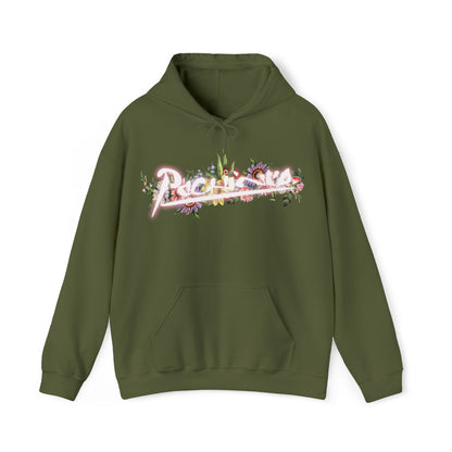 Pachinco Flower Hoodie (black, maroon, army, baby blue)
