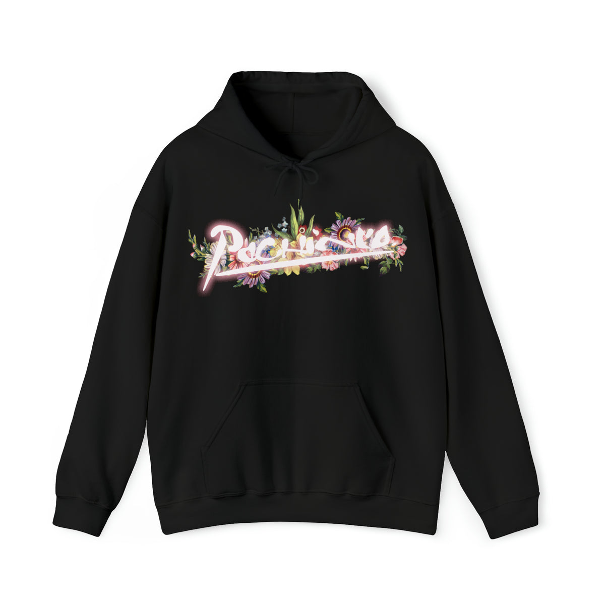 Pachinco Flower Hoodie (black, maroon, army, baby blue)