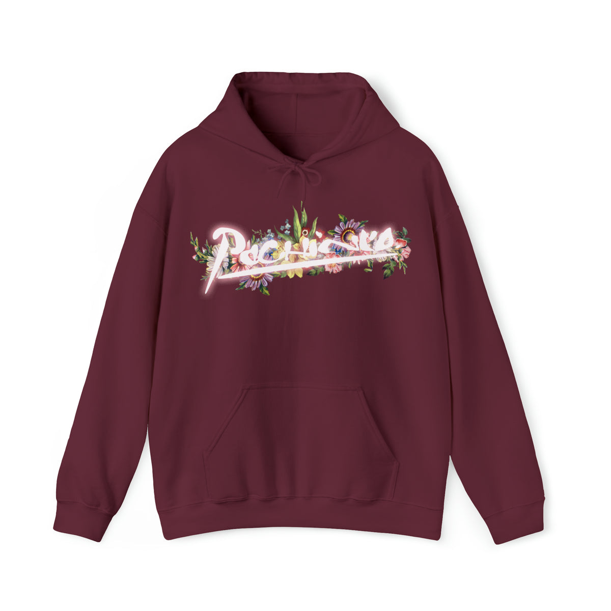 Pachinco Flower Hoodie (black, maroon, army, baby blue)
