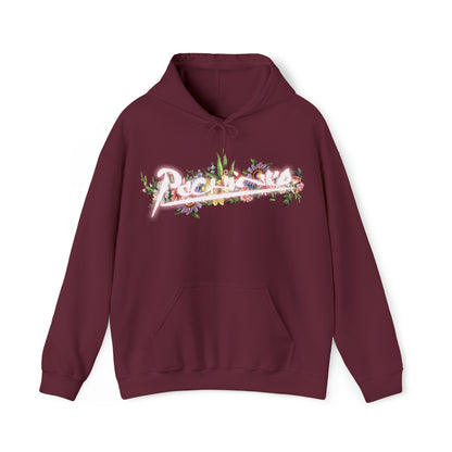Pachinco Flower Hoodie (black, maroon, army, baby blue)