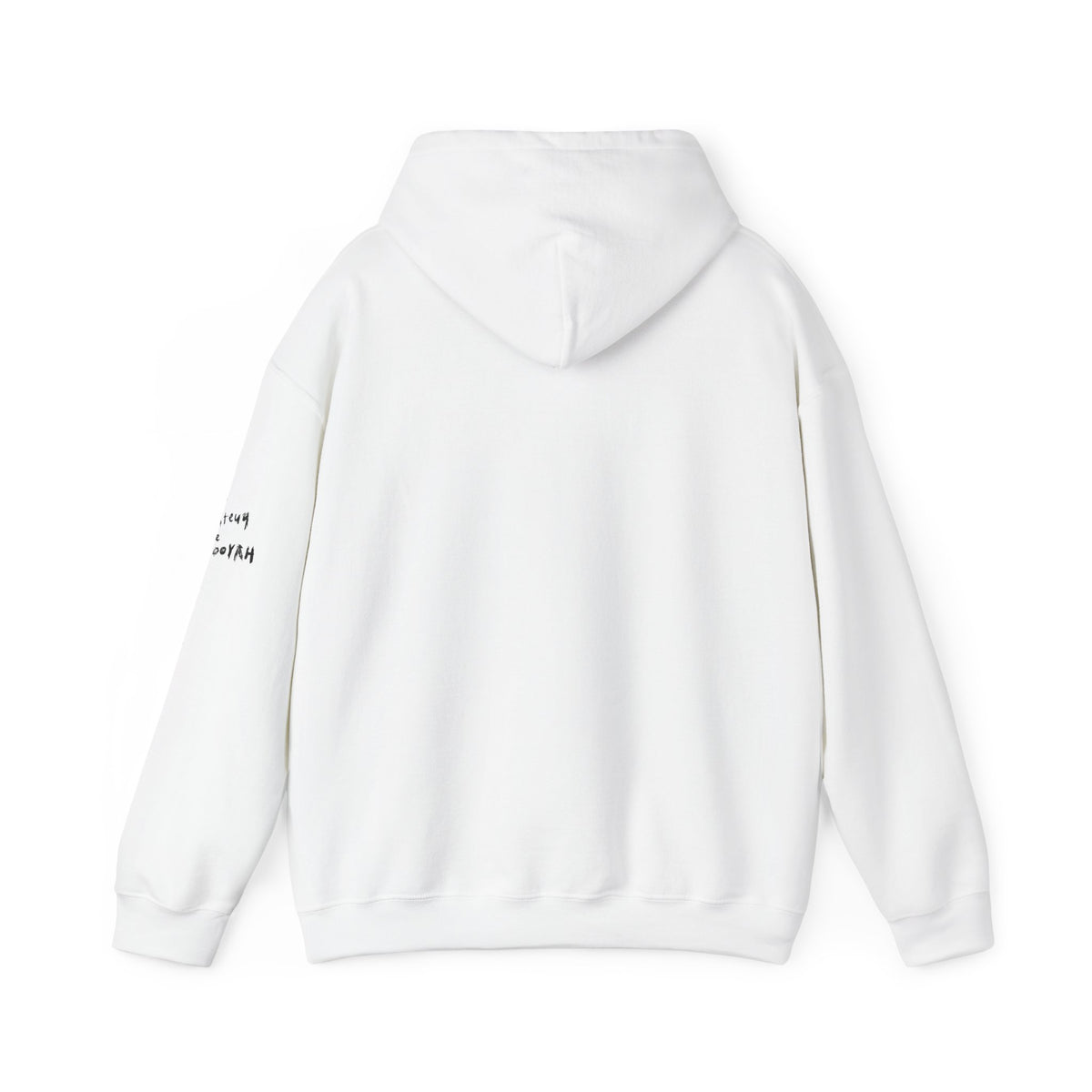 HIP HOP IS THE WAY HOUSE IS THE FEELING (White Hoodie)