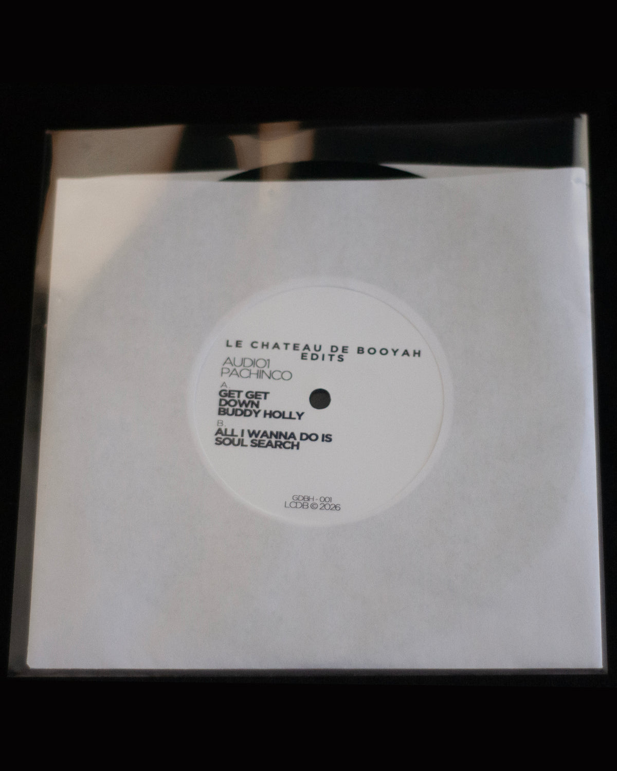 Audio1 x Pachinco - Get Get Down Buddy Holly / All I Wanna Do Is Soulsearch - White Label Booyah Edit (7" Record)