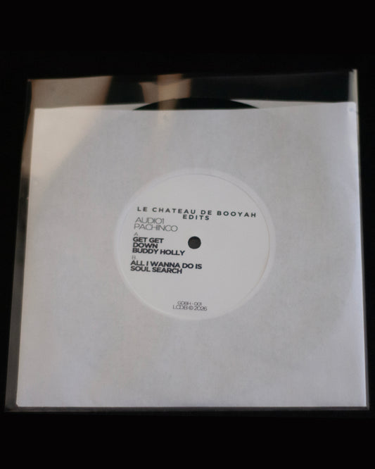 Audio1 x Pachinco - Get Get Down Buddy Holly / All I Wanna Do Is Soulsearch - White Label Booyah Edit (7" Record)
